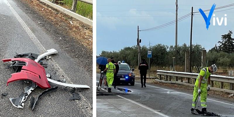 scontro mortale sulla ex ss580