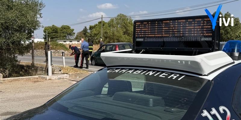 Auto contro moto: brusco impatto alle porte di Castellaneta