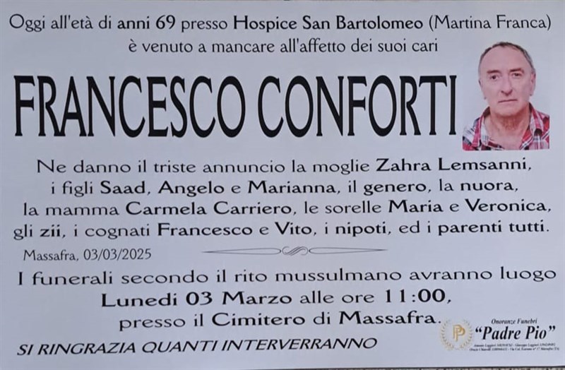 manifesto funebre