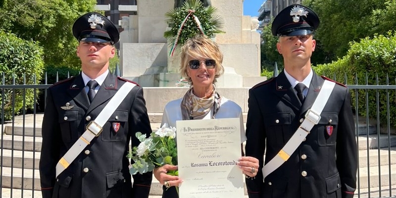 Rosanna Locorotondo insignita del titolo di Cavaliere della Repubblica