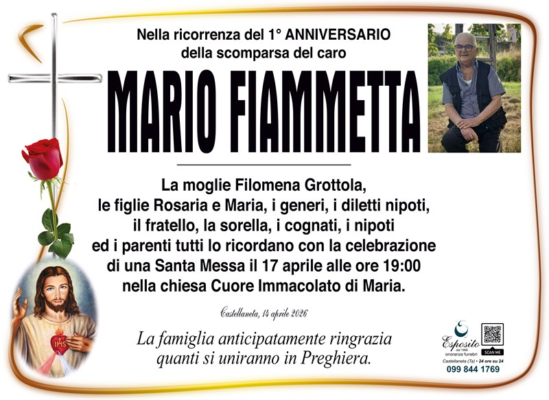 Anniversario di Mario Fiammetta