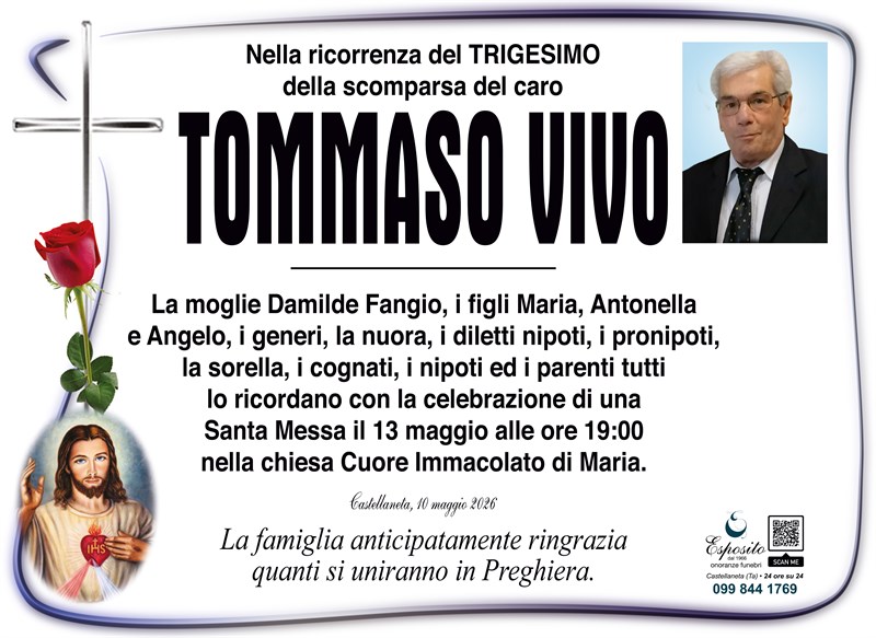Trigesimo di Tommaso Vivo