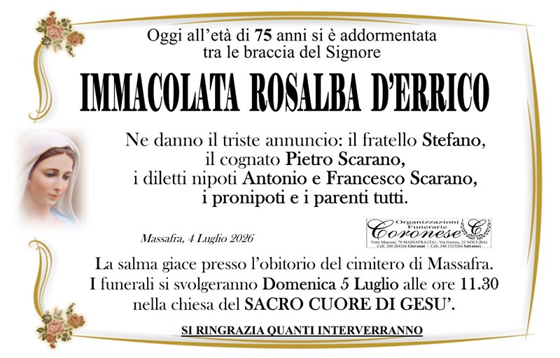 IMMACOLATA ROSALBA D’ERRICO