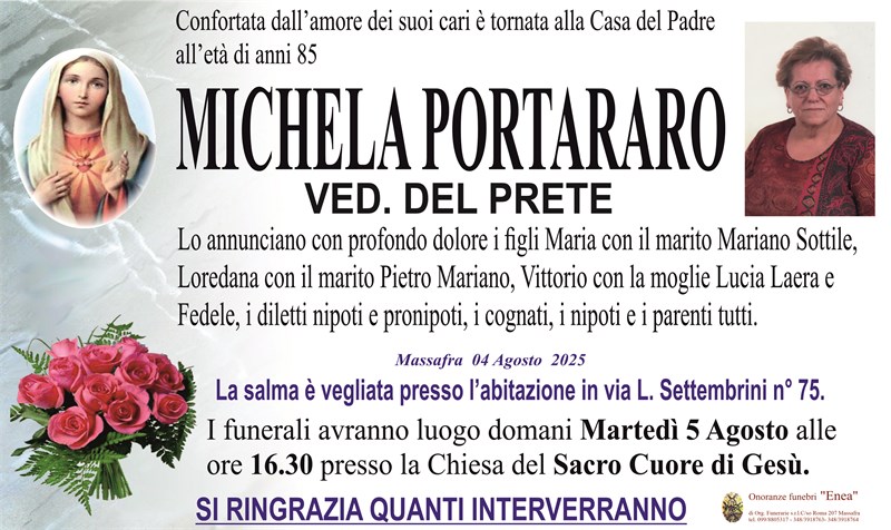 Anniversario di MICHELA PORTARARO