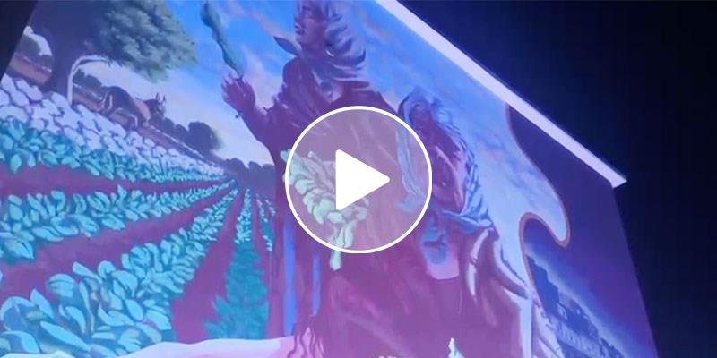 «Dove finisce il rosa»: inaugurato il murales nel quartiere Poggio