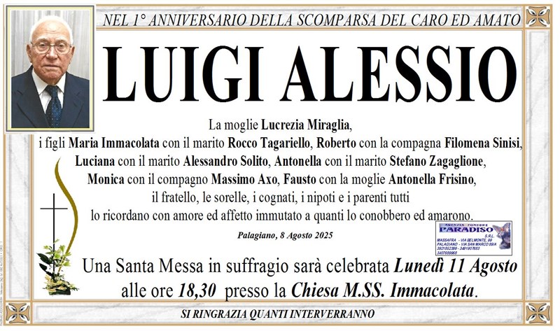 Anniversario di LUIGI ALESSIO