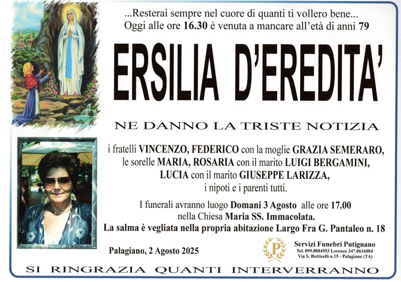 ersilia d'eredita'