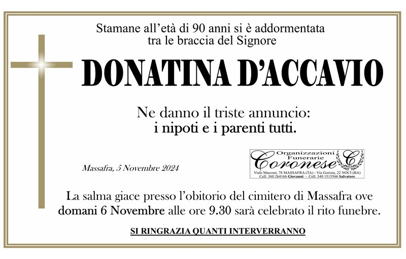 DONATINA D'ACCAVIO