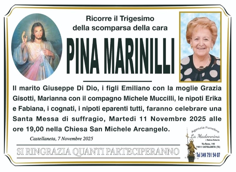 Trigesimo di Pina Marinilli