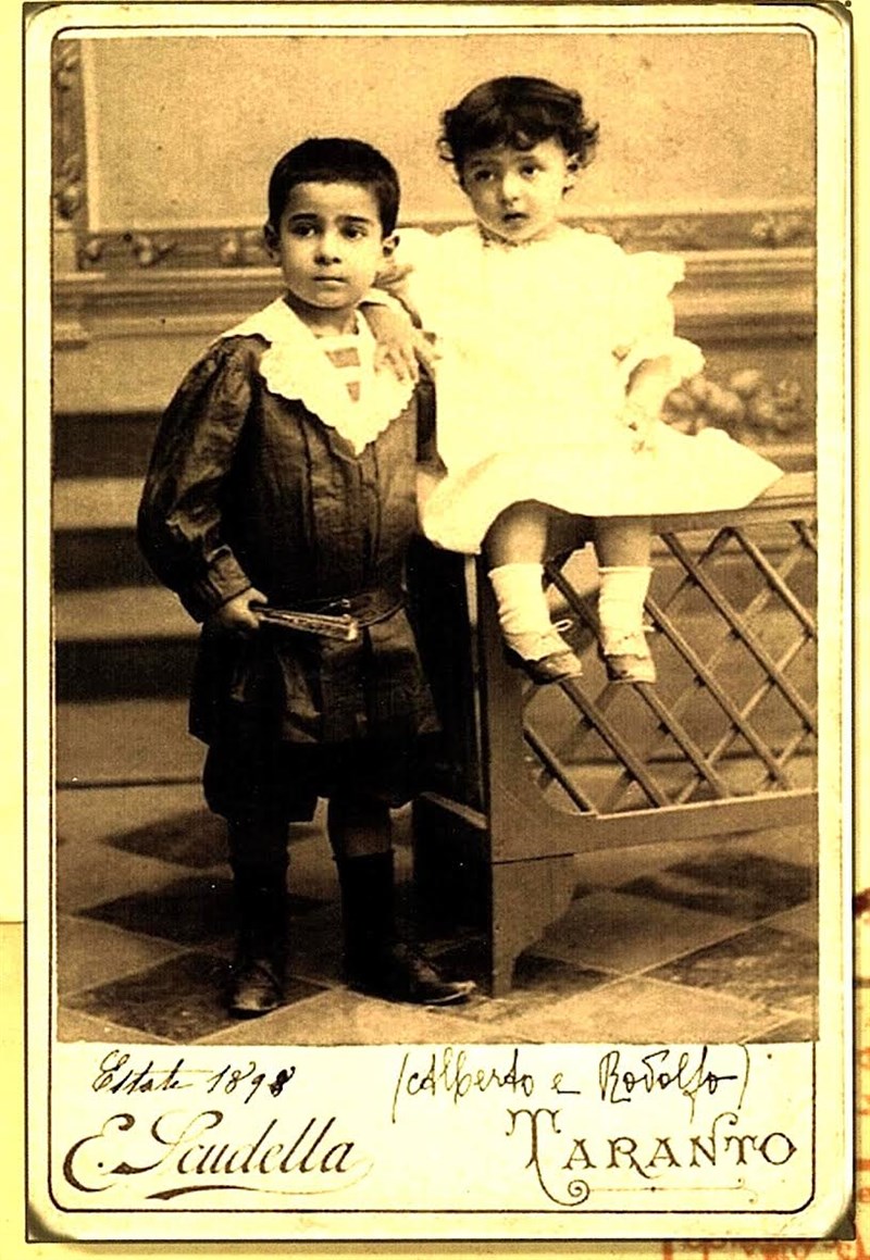 Alberto e Rodolfo bambini, 1898