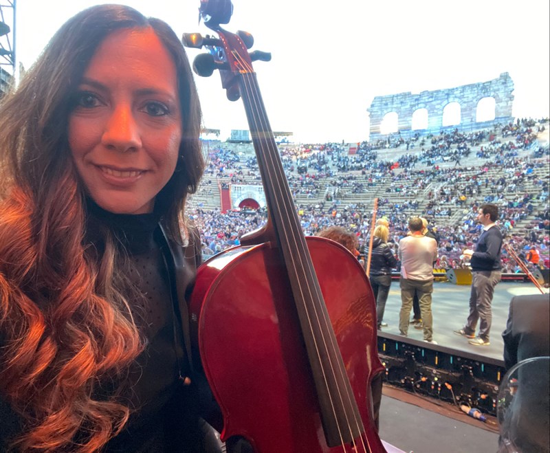 Angela Schiralli nell'Arena di Verona