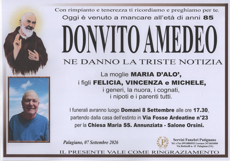 AMEDEO  DONVITO