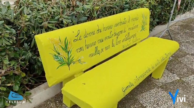 Inaugurata la "Panchina Gialla"