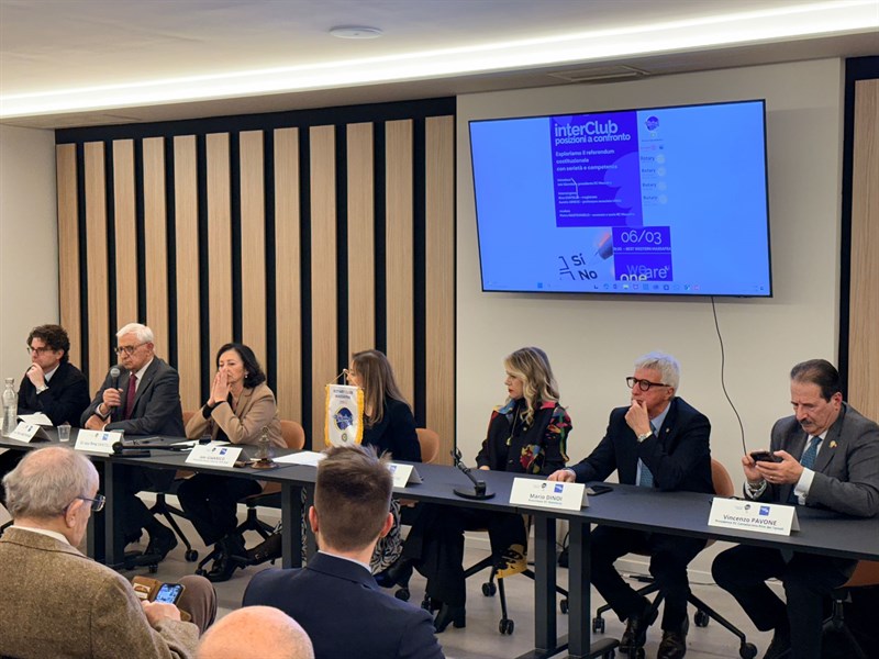Referendum costituzionale: confronto fra i club Rotary