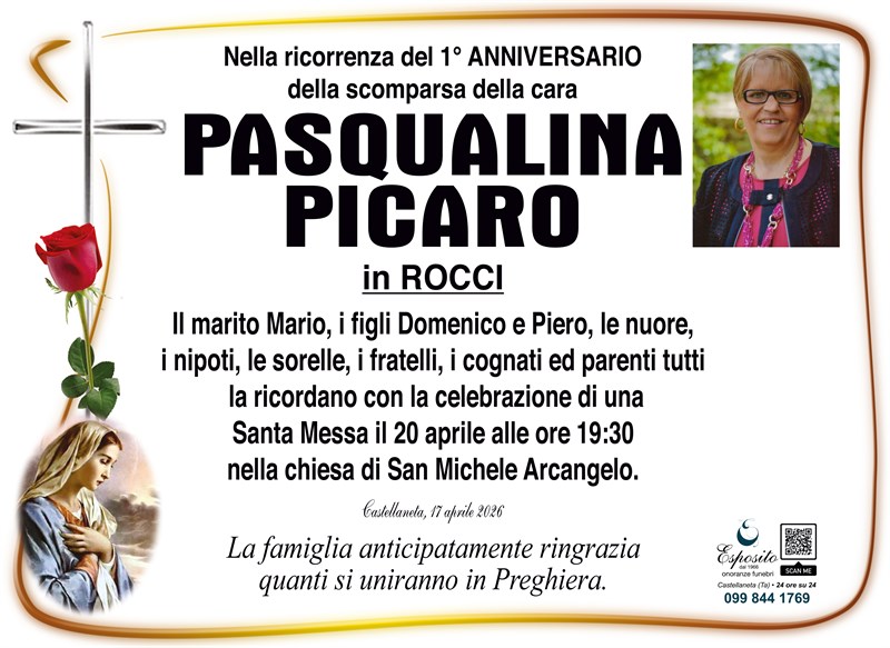 Anniversario di Pasqualina Picaro