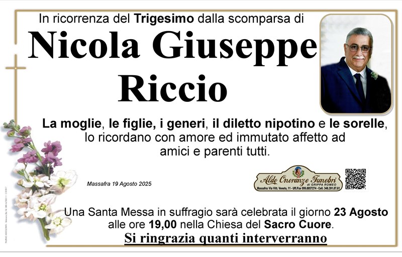 Trigesimo di Nicola Giuseppe Riccio