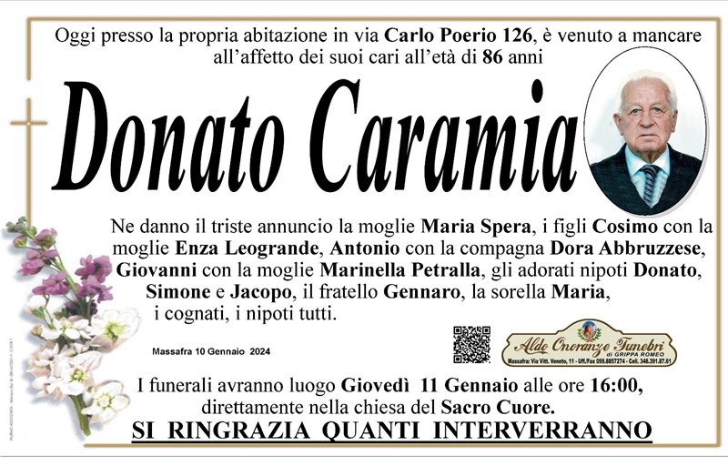 Trigesimo di Donato Caramia