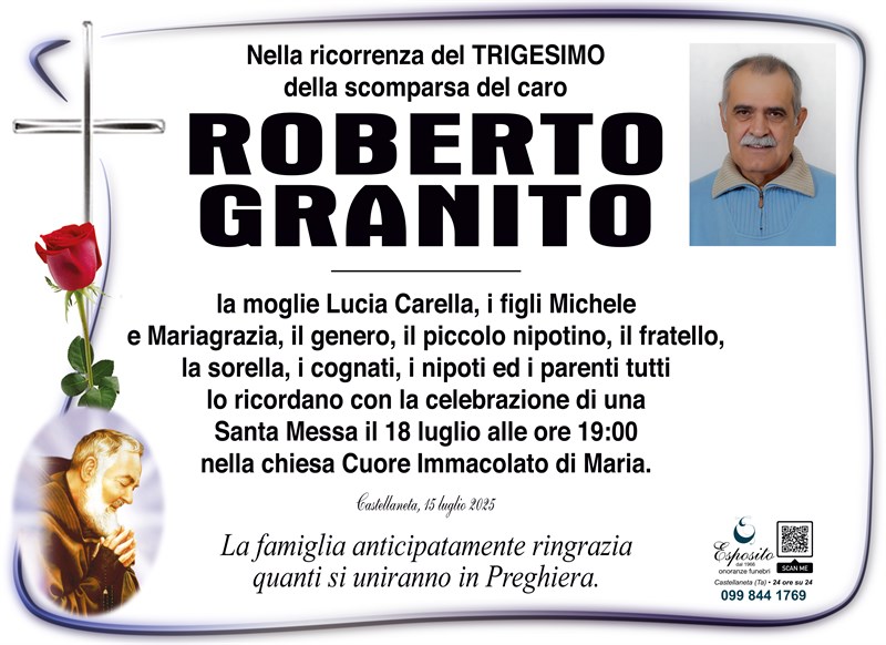 Trigesimo di Roberto Granito