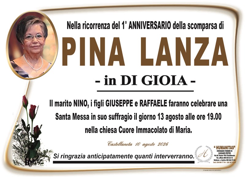Anniversario di Pina Lanza