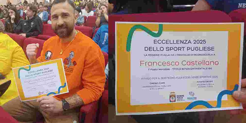 Francesco Castellano eccellenza sportiva 2025