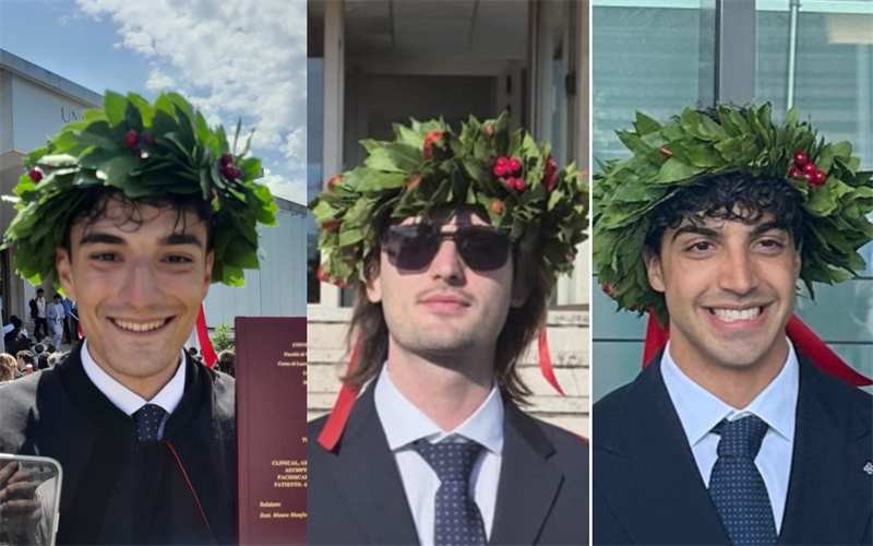 Congratulazioni ad Antonio, Nicola e Francesco laureati in Medicina e Chirurgia