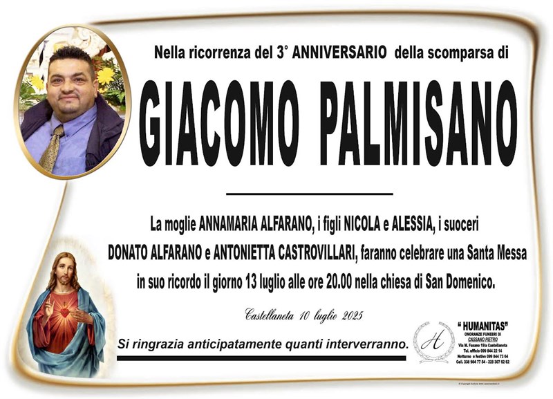 Anniversario di Giacomo Palmisano