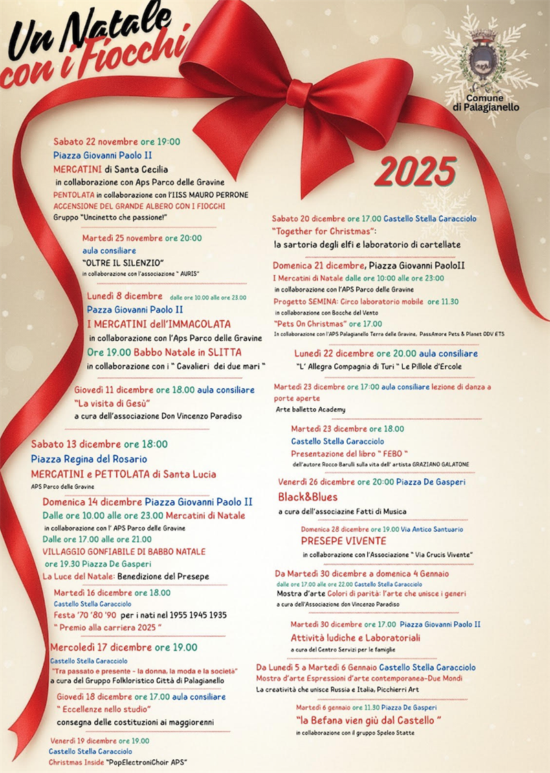 Un Natale con i fiocchi