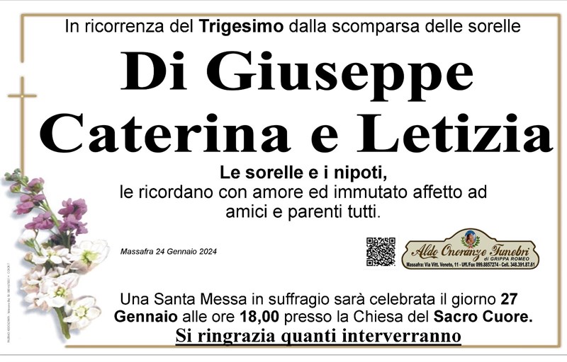 Trigesimo di Letizia Di Giuseppe