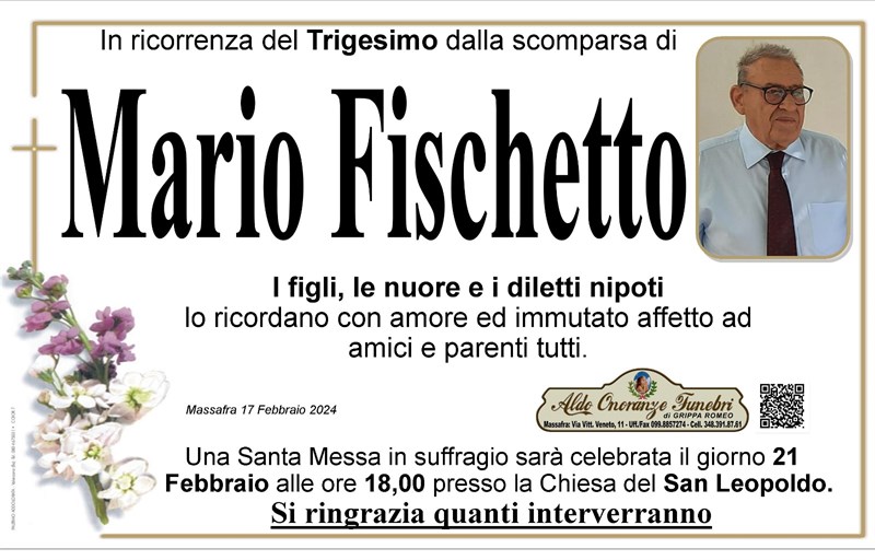 Trigesimo di Mario Fischetto