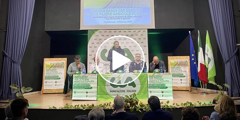 Nuovi bandi CSR, a Castellaneta l’assessore Pentassuglia a confronto con gli agricoltori