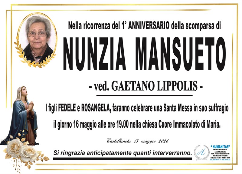 Anniversario di Nunzia  Mansueto