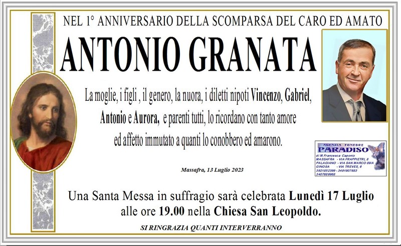 Anniversario di Antonio Granata