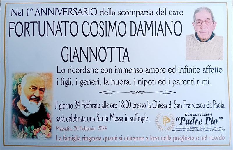Fortunato Cosimo Damiano Giannotta