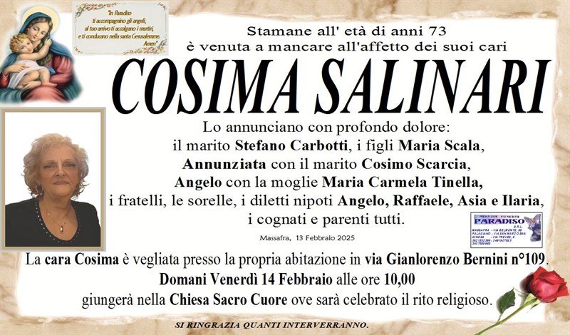 Trigesimo di Cosima Salinari