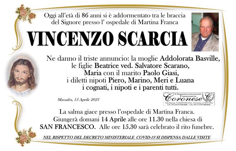 Anniversario di Vincenzo Scarcia