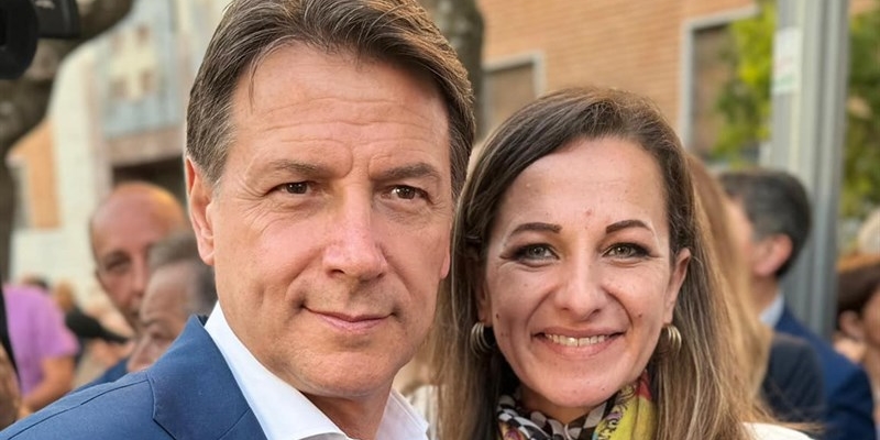 Giuseppe Conte e Gaia Silvestri