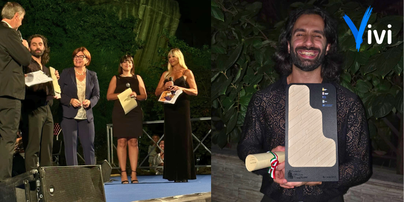 Francesco Bax premiato come giovane eccellenza artistica alle Tagghiate