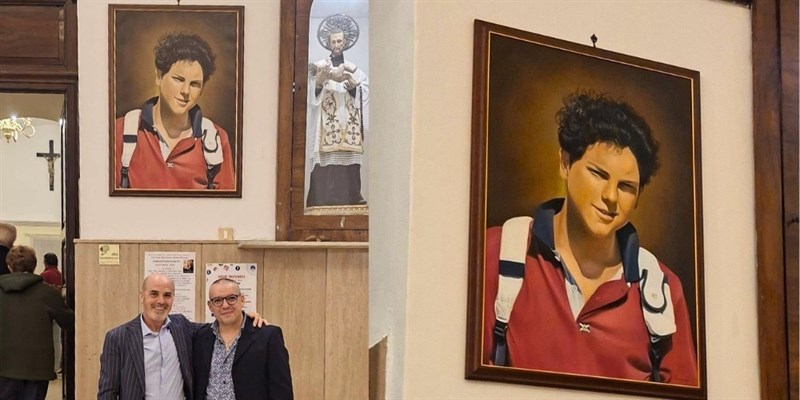 Benedizione del quadro di Carlo Acutis al duomo