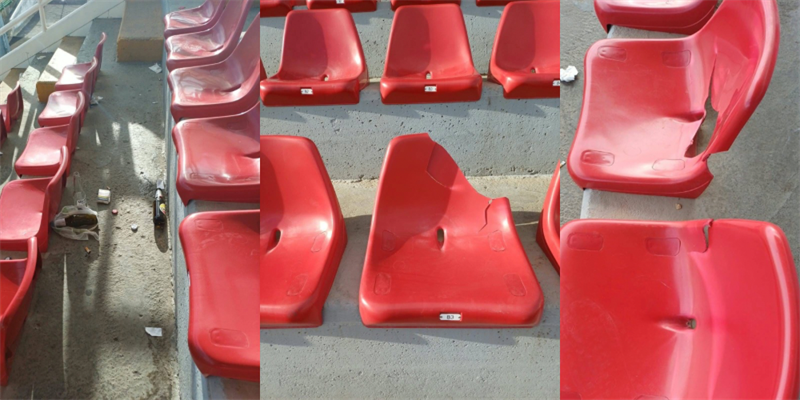 Vandalismi allo Stadio Italia: si dissocia l'Atletico Palagiano e ripulisce il campo