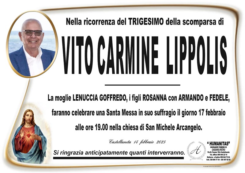 Trigesimo di Vito Carmine Lippolis