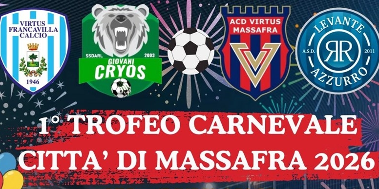 Il calcio giovanile inaugurerà il Trofeo di Carnevale