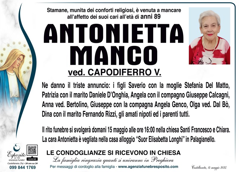manifesto funebre