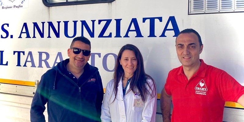 Pomeriggio speciale della donazione: autoemoteca in via San Francesco
