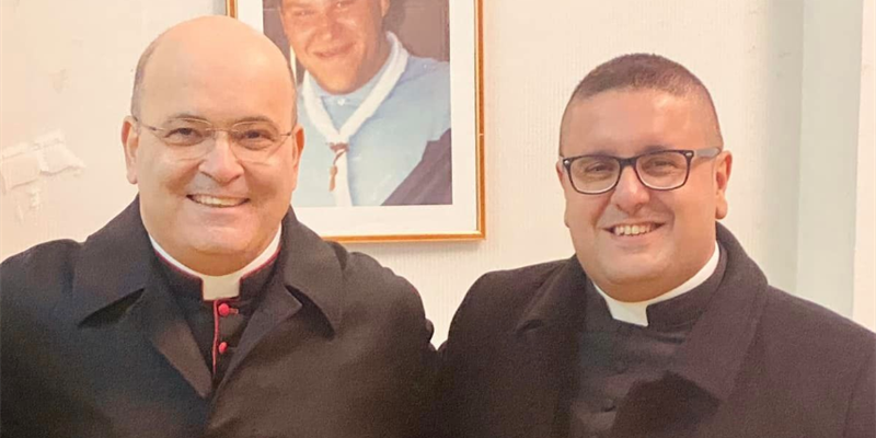 Il vescovo Sabino Iannuzzi e don Roberto Pignatelli