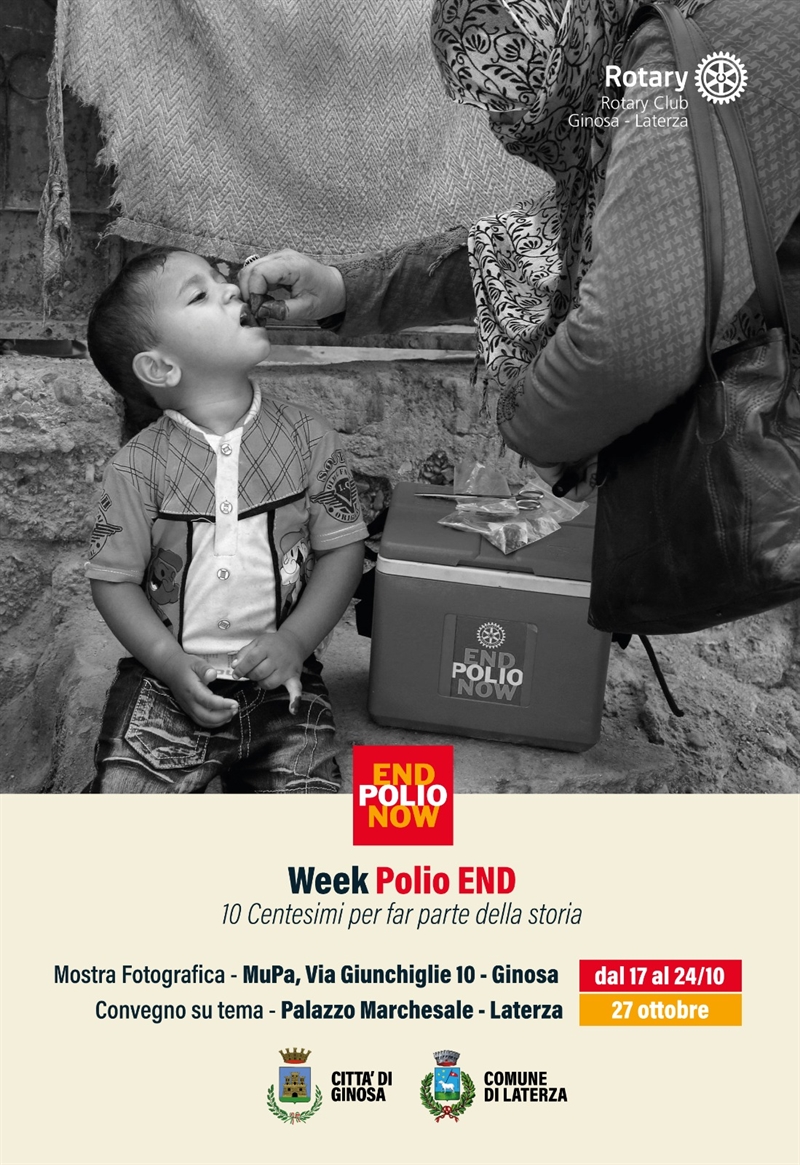 "Week Polio End": iniziative a Laterza e Ginosa