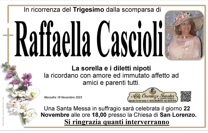 Trigesimo di Raffaella Cascioli