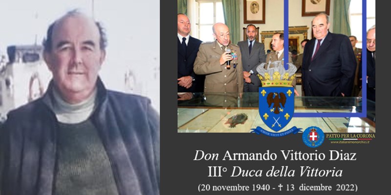 Si è spento Don Armando Diaz: il Duca della Vittoria... innamorato di Castellaneta