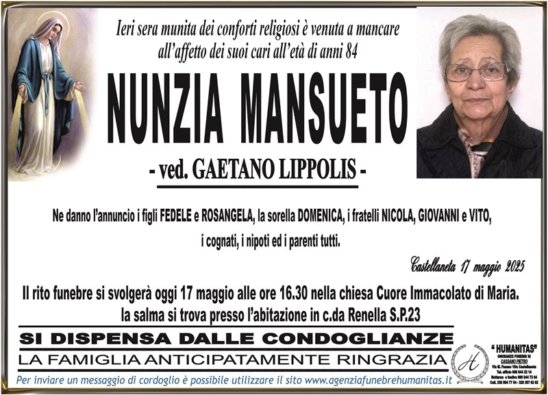 manifesto funebre