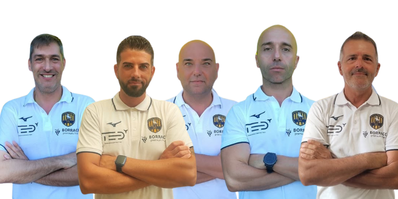 Da sinistra: Catalbiano, Fedele, Attorre, Chianca e Quero
