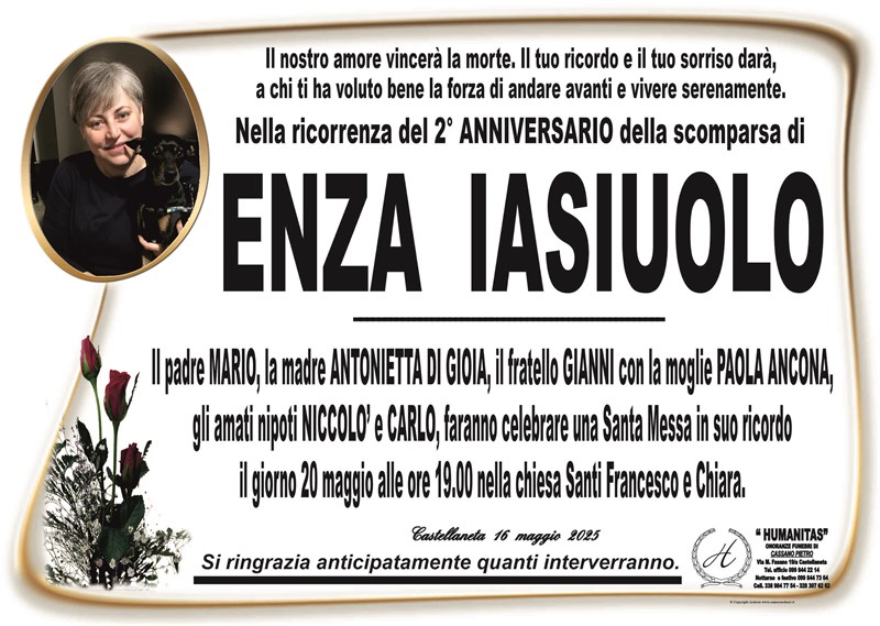 Anniversario di Enza Iasiuolo